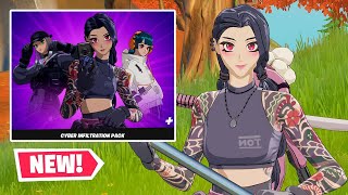 NEW CYBER INFILTRATION PACK Gameplay in Fortnite Anime Skins [upl. by Taffy]