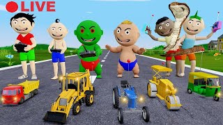 Bittu Sittu Cartoon Part 27  Jcb Wala Cartoon  Gadi Wala Cartoon  Pagal Beta  Desi Comedy Video [upl. by Mellisent]