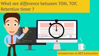 What are difference between TON TOF amp Retentive Timer Introduce to RES instruction [upl. by Lipski730]