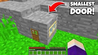 Whats INSIDE the TINY HOUSE in the STONE BLOCK in Minecraft  SMALLEST HOUSE [upl. by Lesly]