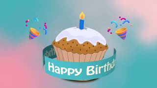 Happy Birthday  Animated Card [upl. by Jessa]