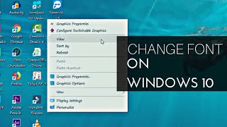 How to change the default Windows 10 system font  2023 [upl. by Neyugn]