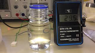 Experiment with sodium trihydrate  latent heat storage [upl. by Grearson]