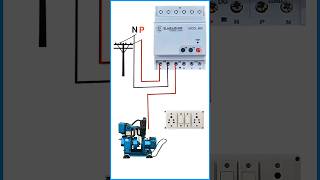 Automatic Changeover Switch Connection electricaltips shortvideo shortsshort youtubeshorts iti [upl. by Jowett]