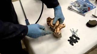 Brake caliper piston removal trick [upl. by Nnylorac904]