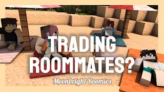 Trading Roommates  Moonbright Roomies Moonbright Ave Ep 9  Minecraft Roleplay [upl. by Ellecrad]