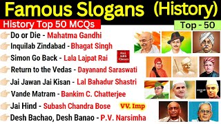 Slogans of Freedom Fighters  Freedom Fighters and their Slogan  History gk Questions  Gk Trick [upl. by Hcib]