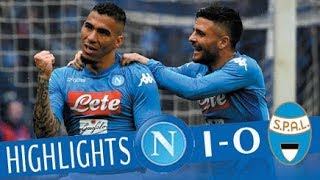 Napoli  Spal 10  Highlights  Giornata 25  Serie A TIM 201718 [upl. by Hadden]