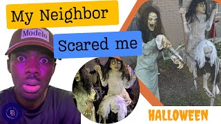 How our neighbor scared the whole tenants in the apartment scary halloween spookyseason spooky [upl. by Galven]