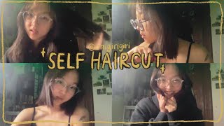 IMPULSIVE SELF HAIRCUT AT HOME [upl. by Fey]