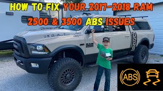 How To Fix Your 20172018 Ram 2500 or 3500 ABS Issues [upl. by Kristie]