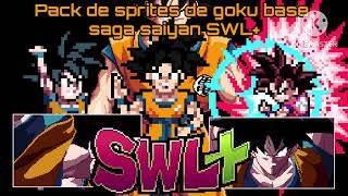 Pack de sprites de goku base saga saiyandragon ball super broly SWL [upl. by Nivled]