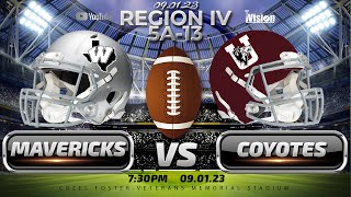 CC Winn Mavericks VS Uvalde Coyotes Parents Night  Varsity Football  September 1 2023  iVision [upl. by Birdt]