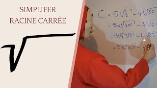 COMMENT SIMPLIFIER UNE RACINE CARREE [upl. by Elder]