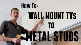 How to Wall Mount a TV to Metal Studs [upl. by Ahsyen]