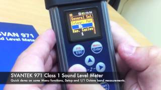 SVANTEK 971 with optional Octave band  Sound Level Meter by Absolute Instrument Systems Pte Ltd [upl. by Ardnahsal947]