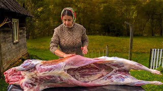 A woman living alone in the mountains roasted a whole lamb — but for what [upl. by Nylek]