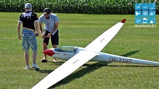 HUGE ASW 17 50 12 RC SCALE GLIDER DENNIS GUTOWSKY AIRSHOW FLIGHT MODELLBAU BRUCKMANN [upl. by Cogswell383]