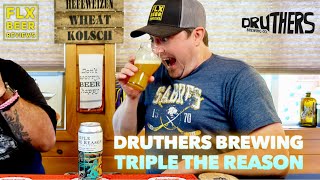 Druthers Brewing Co  Triple the Reason Hazy Triple NEIPA  Beer Review 598 [upl. by Nylecsoj340]