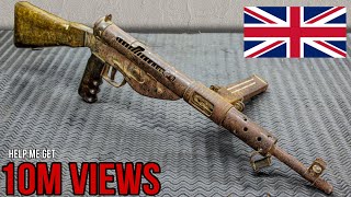 Restoration of a very Rusty British STEN MK 5 Submachine Gun restoration stangun [upl. by Llertnod]