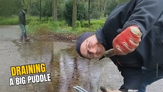 036 2 Unclogging a storm drain after rain in Germany [upl. by Clynes670]