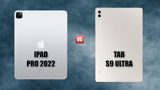 Galaxy Tab S9 Ultra Vs iPad Pro 129 2022 [upl. by Cinomod]