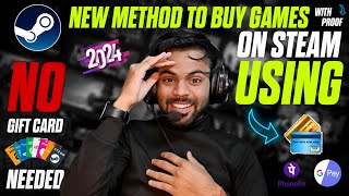 BEST METHOD TO BUY ANY GAME ON STEAM  USING UPI  DEBIT CARD WITH PROOF  NO GIFT CARD  2024 [upl. by Lledner]