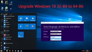 How to Upgrade Windows 10 32Bit to 64Bit Free [upl. by Corneille937]