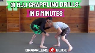 31 BJJ Grappling Partner Drills in Less Than 6 Minutes  Jason Scully [upl. by Matless]