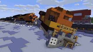 Casselton Train Derailment Minecraft Animation [upl. by Ilrak]