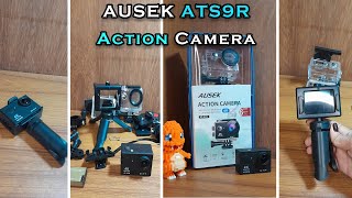 Ultimate Guide Ausek ATS9R 4K Action Camera Unboxing [upl. by Yllus]