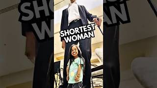 Worlds SHORTEST Woman 💃 Meets the TALLEST Man 🕺 😱 [upl. by Dave]