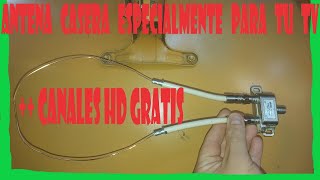 ¿COMO HACER ANTENA CASERA PARA TV DIGITAL coaxial cable HOW TO DO HOME ANTENNA FOR DIGITAL TV [upl. by Anora596]