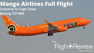 Mango Airlines Boeing 737800  Full Flight  Lanseria to Cape Town [upl. by Lati]