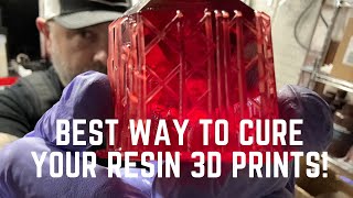 Curing 3d Resin Prints  BEST Way to Cure Your Resin 3D Prints [upl. by Alekram]