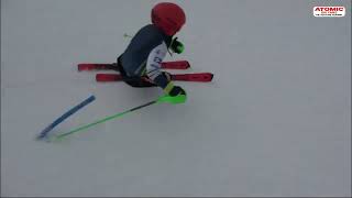 Tim Cilenšek 🇸🇮  slalom training on Kitzsteinhorn Nov 2024 weliveskiing weareskiing atomic [upl. by Nihi]