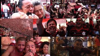 As melhores reações da torcida do Flamengo com a final da Libertadores Flamengo x River Plate Pt 2 [upl. by Olathe]