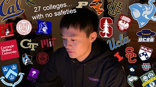 college decision reactions but i applied to zero safetes [upl. by Hgiel124]