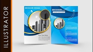 Adobe Illustrator Tutorial Create Business Brochure Two fold freeDownloads [upl. by Seldon172]