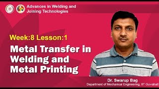 Week8 Lesson1 Metal Transfer in Welding and Metal Printing [upl. by Enileqcaj]