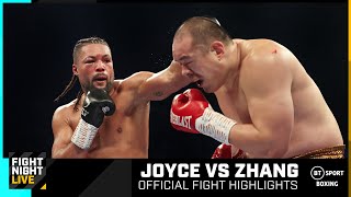 Big Bang Zhang with a TKO  Joyce vs Zhang  Official Fight Highlights  BT Sport [upl. by Nnayd641]