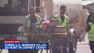 3 US Marines killed 20 injured in aircraft crash in Australia [upl. by Nauqes]