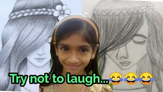 I tried to recreate Farjana drawing Academy  Recreation gone wrong  Recreation Funny video  art [upl. by Nelhsa278]