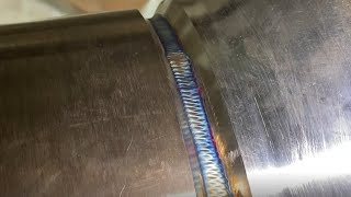 TIG Welding Stainless Steel  Root amp Hot Pass [upl. by Iman14]