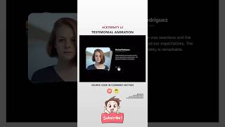 🚀Aceternity UI Testimonial Animation 💥aceternity testimonial nextjs14 nextjs nextjstutorial [upl. by Jeana]