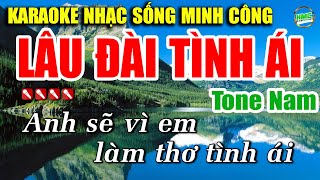 Lâu Đài Tình Ái Karaoke Nhạc Sống Hay Nhất  Dễ Hát Nhất  Tone Nam [upl. by Elatsyrk]