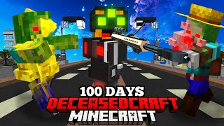 I Spent 100 Days in DECEASED CRAFT Modded Minecraft [upl. by Erolyat]