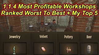 Bannerlords 114 Most Profitable Workshops Worst To Best  My Top 5  Flesson19 [upl. by Earazed]