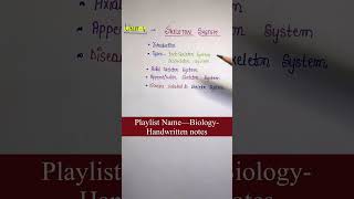 Skeleton System  Unit4  Biology  General Science  Handwritten notes  An Aspirant [upl. by Akinad]