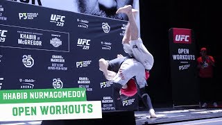 McGregor vs Khabib Khabib Nurmagomedov Full Open Workout [upl. by Jermyn190]